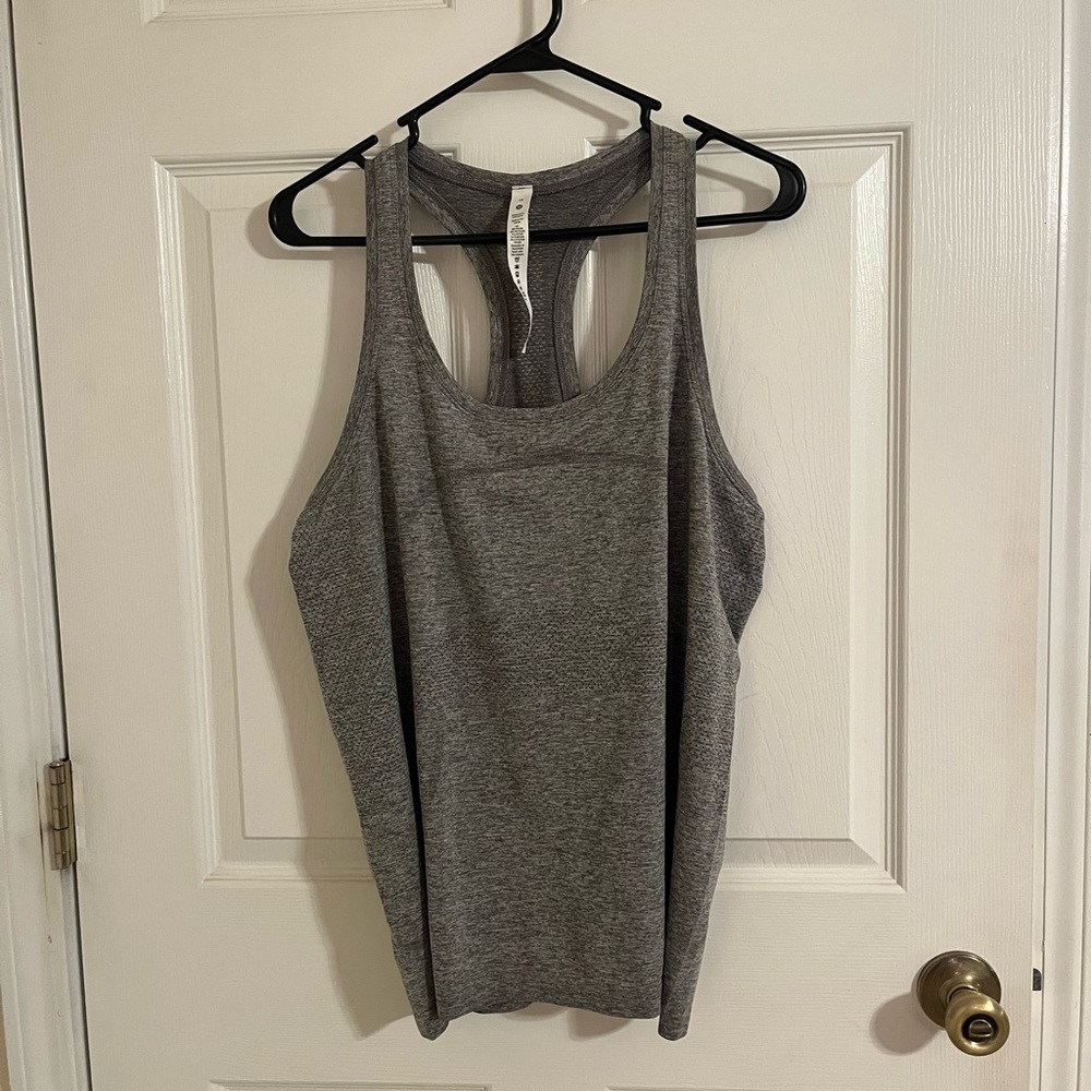 Swiftly Tech Racerback Tank Top 2.0 - Gray (slate/white) Size 14
